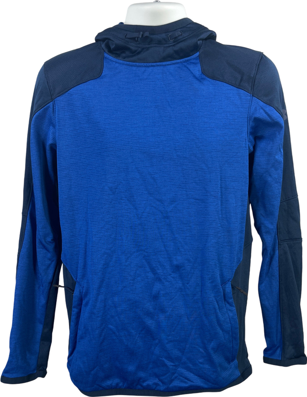 Under Armour Men’s Blue Coldgear Reactor Fitted Long Sleeve Hooded Shirt - S