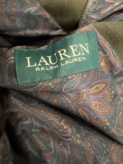 Lauren Ralph Lauren Men&#39;s Dark Brown 2 Button Suede Blazer Jacket - 44L