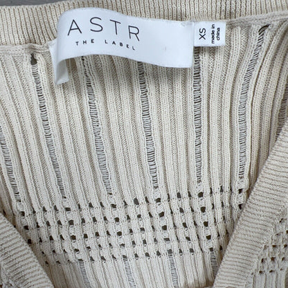 ASTR The Label Women's Beige Sleeveless Knit Dress - XS