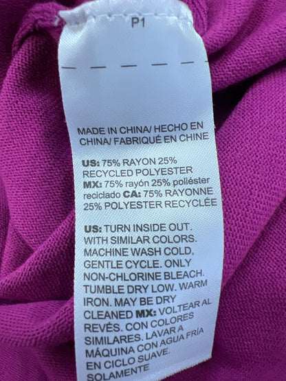 Chico’s Women’s Purple Long Sleeve V-Neck Thin Knit Sweater - 0/US S