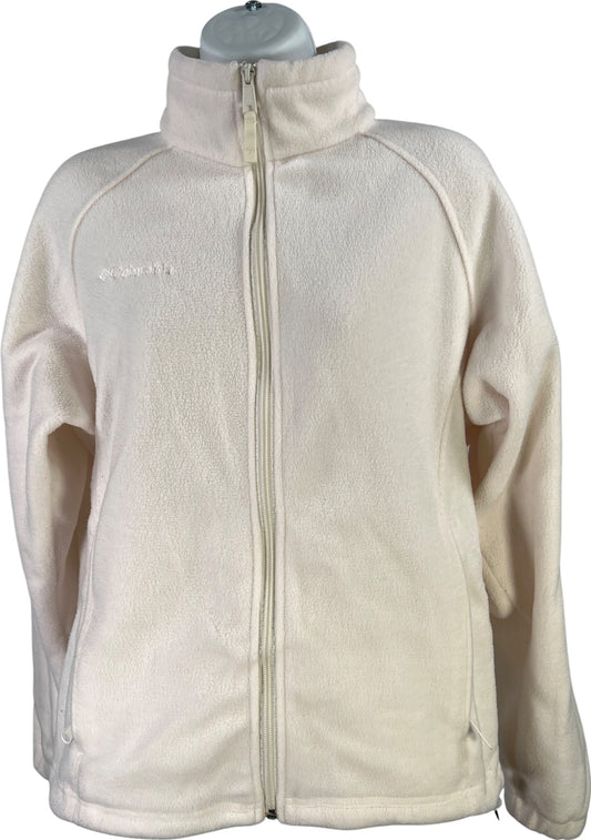 Columbia Women’s White/Ivory Full Zip Fleece Jacket - M