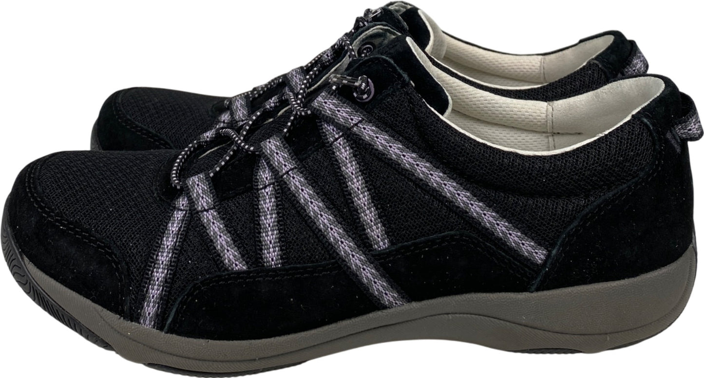 Dansko Women’s Black Suede Harlyn Slip On Walking Shoes - 38/US 8.5