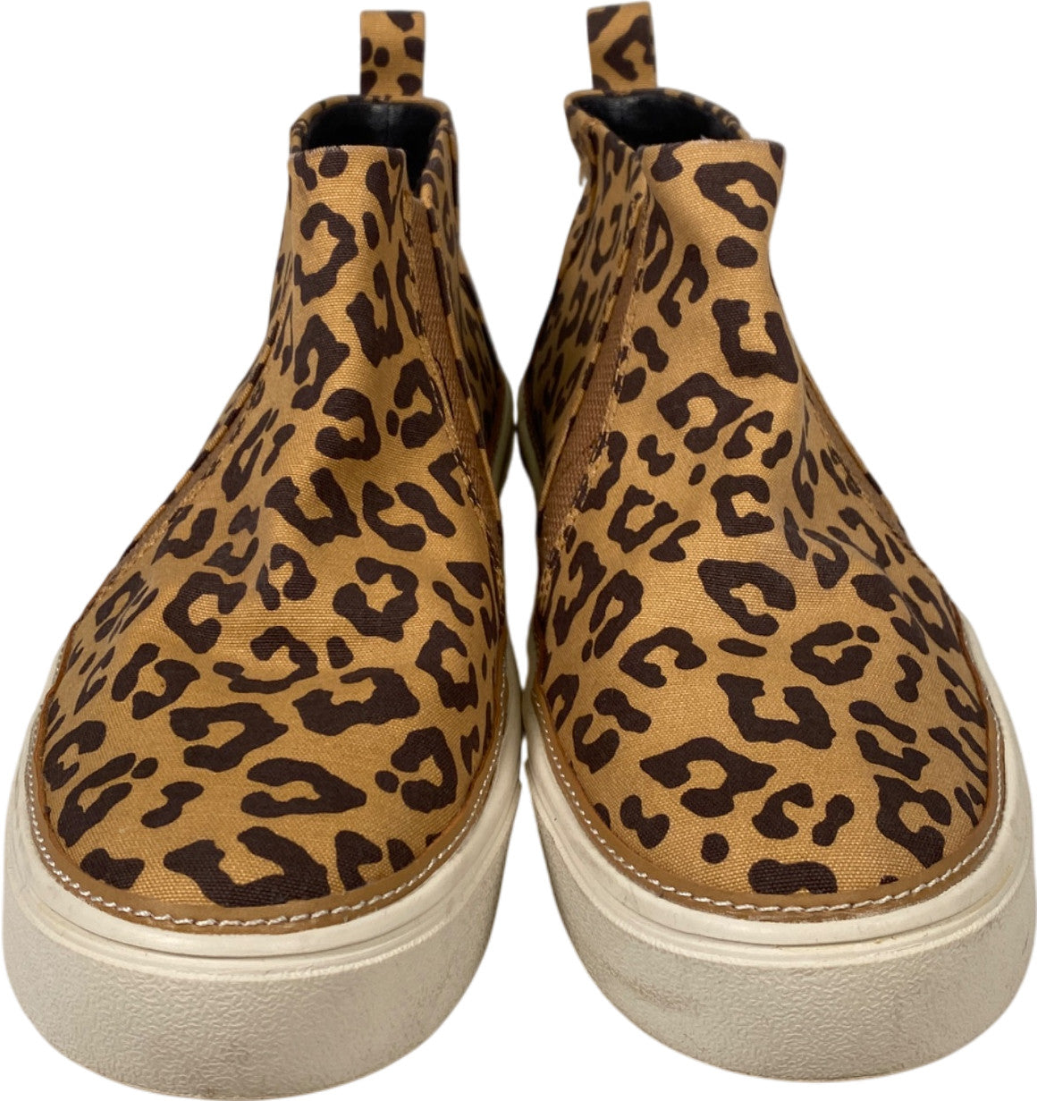 Toms Women’s Brown Animal Print Canvas Slip On Sneakers - 8.5