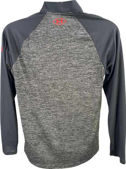 Under Armour Men’s Black Loose Fit 1/4 Zip Pullover Athletic Shirt - M