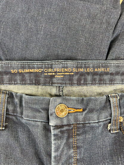 Chico’s Women’s Dark Wash So Slimming Slim Leg Ankle Jeans - 0.5/US 6