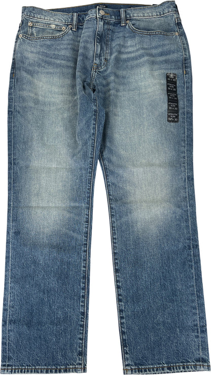 J.Crew Men’s Light Wash Vintage Flex Athletic Slim Denim Jeans - 36x30