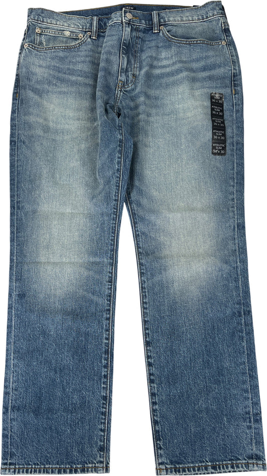 J.Crew Men’s Light Wash Vintage Flex Athletic Slim Denim Jeans - 36x30