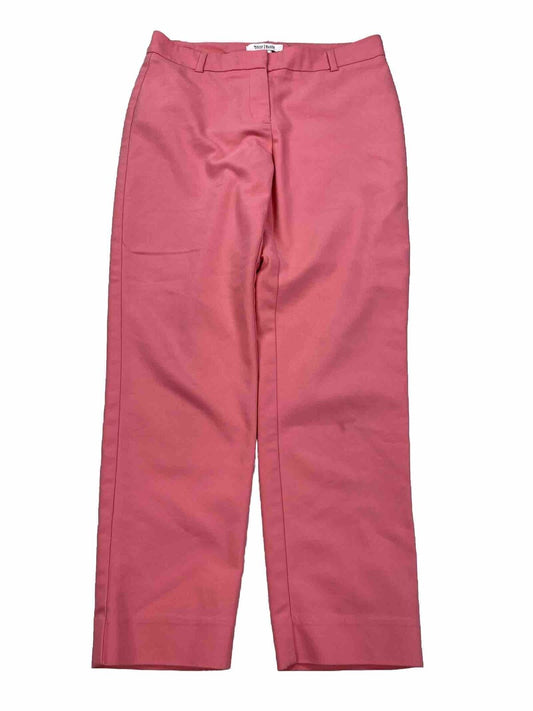 White House Black Market Women's Pink Slim Fit Dress Pants -2