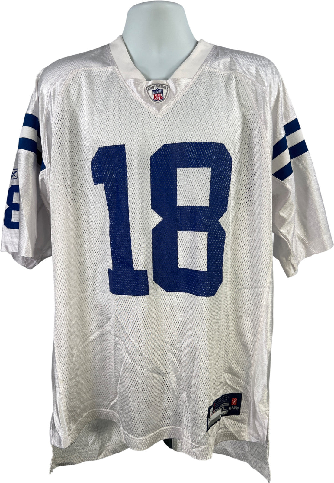 Reebok NFL Equipment Vintage Peyton Manning 18 Colts Football Jersey - XL
