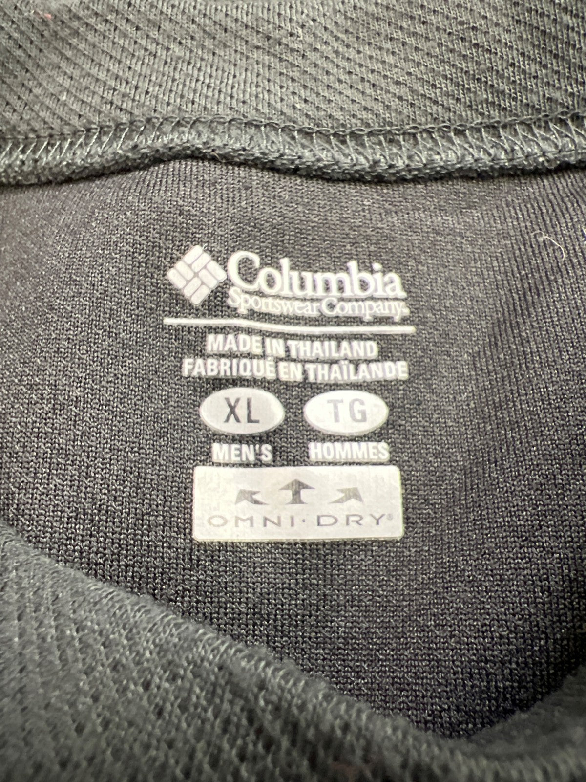 Columbia Men’s Black Omni-Dry Long Sleeve Shirt - XL