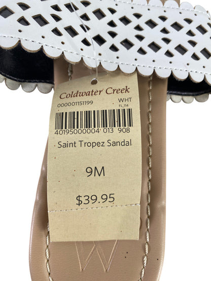 NEW Coldwater Creek Women’s Ivory/Beige Saint Tropez Sandals - 9