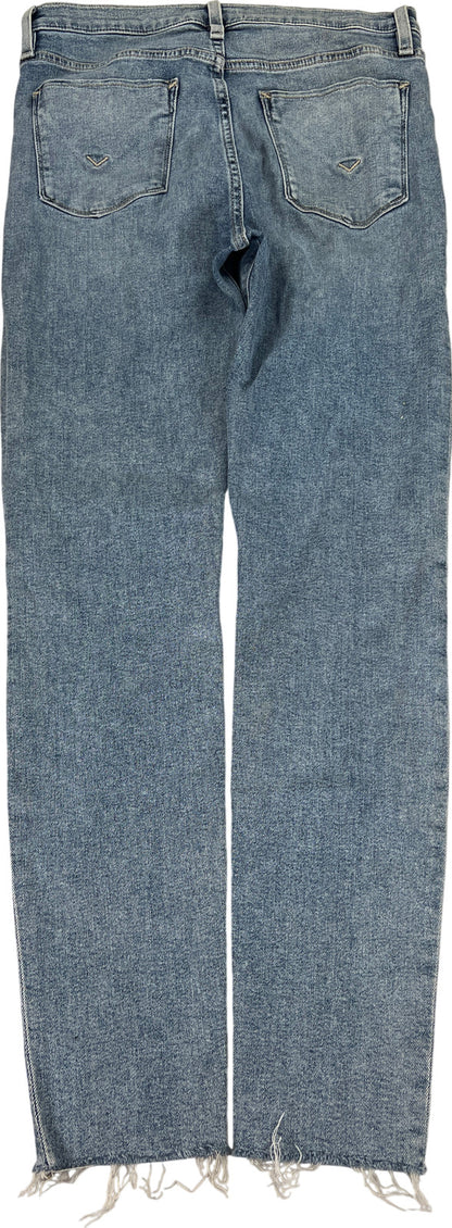 Hudson Women’s Light Wash Barbara Super Skinny Distressed Jeans - 28