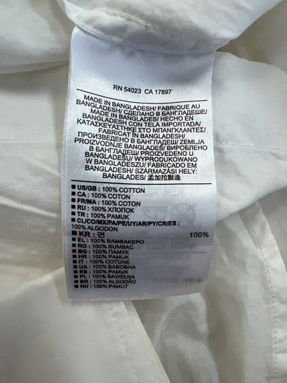 Banana Republic Mens White Soft Wash Tailored Slim Fit Button Up Shirt -XXL Tall