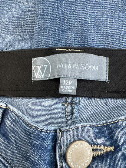 Wit and Wisdom Women’s Light Wash Ankle Skimmer Denim Jeans - 12 Petite