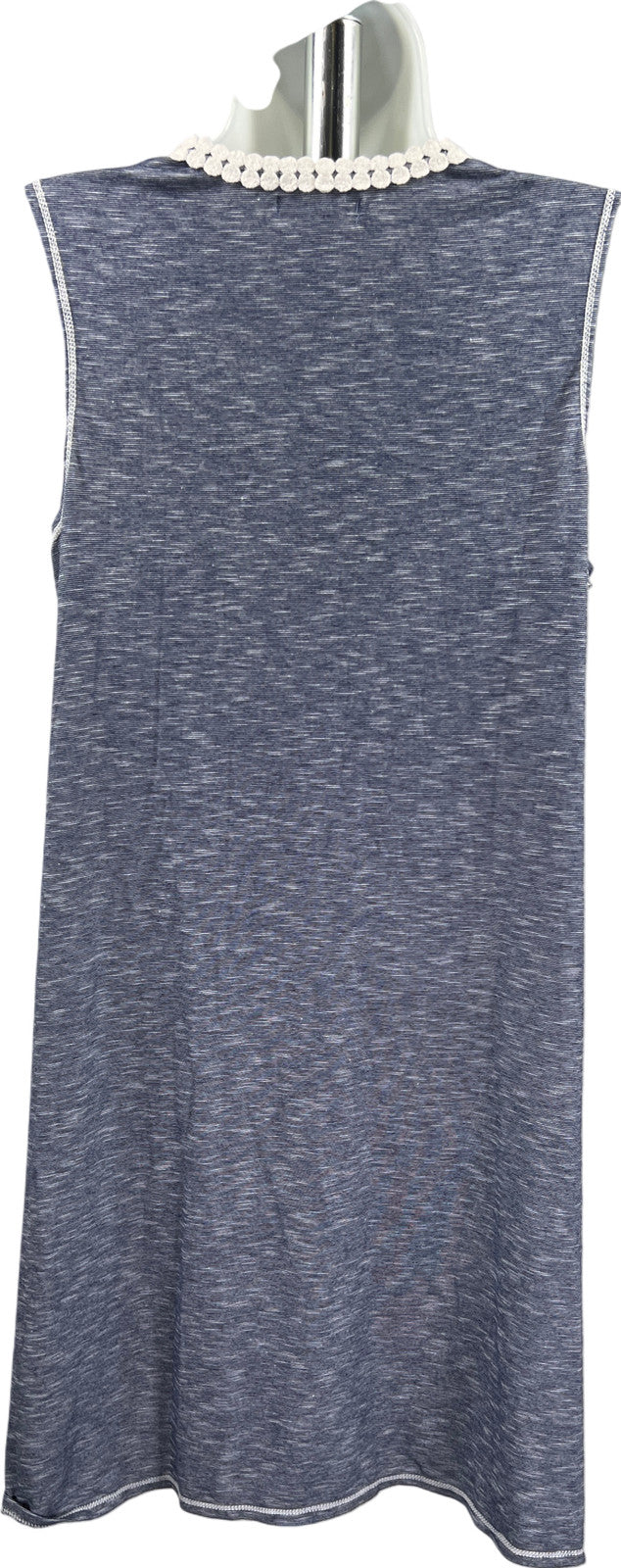 Max Studio Women’s Blue Sleeveless V-Neck Shift Dress - XS