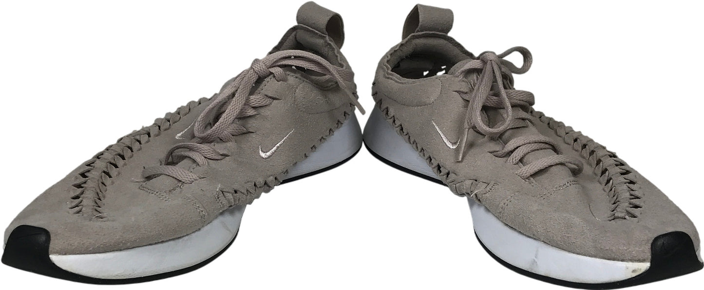Nike Women’s Gray Suede Dualtone Racer Woven Lace Up Sneakers - 10