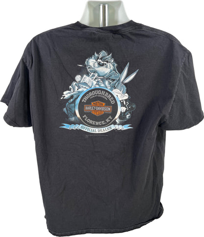 Harley Davison Men’s Black Florence KY Looney Tunes Short Sleeve T-Shirt - XL