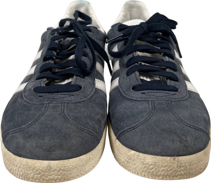 Adidas Women’s Blue Suede Gazelle Lace Up Sneakers - 7