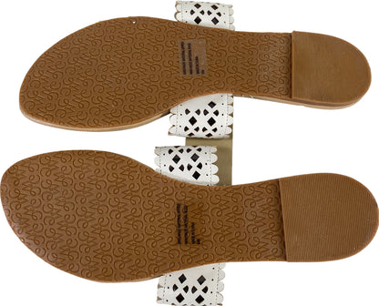 NEW Coldwater Creek Women’s Ivory/Beige Saint Tropez Sandals - 9