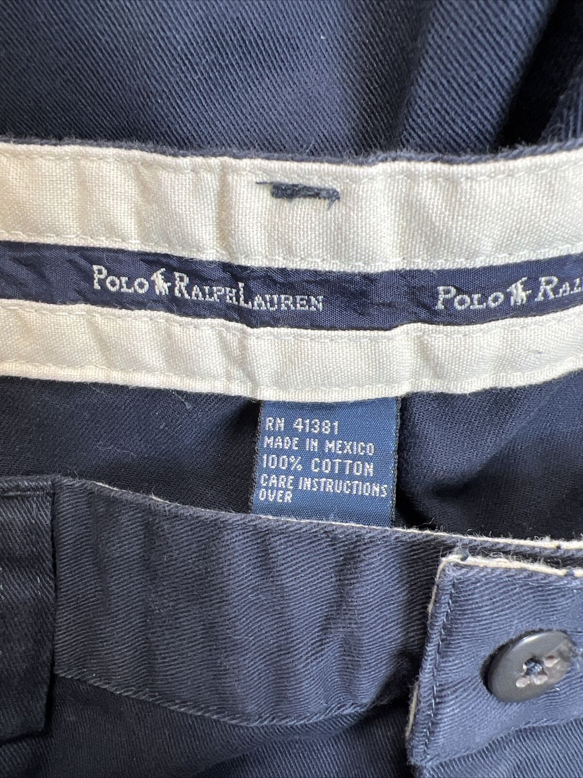 NEW Polo Ralph Lauren Men's Navy Blue Cotton Chino Shorts - 38