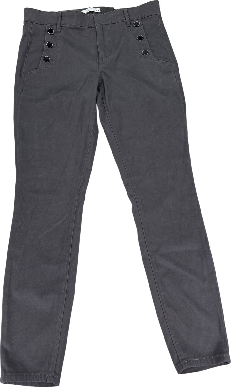 LOFT Women’s Gray Button Pocket Legging Pants - 4