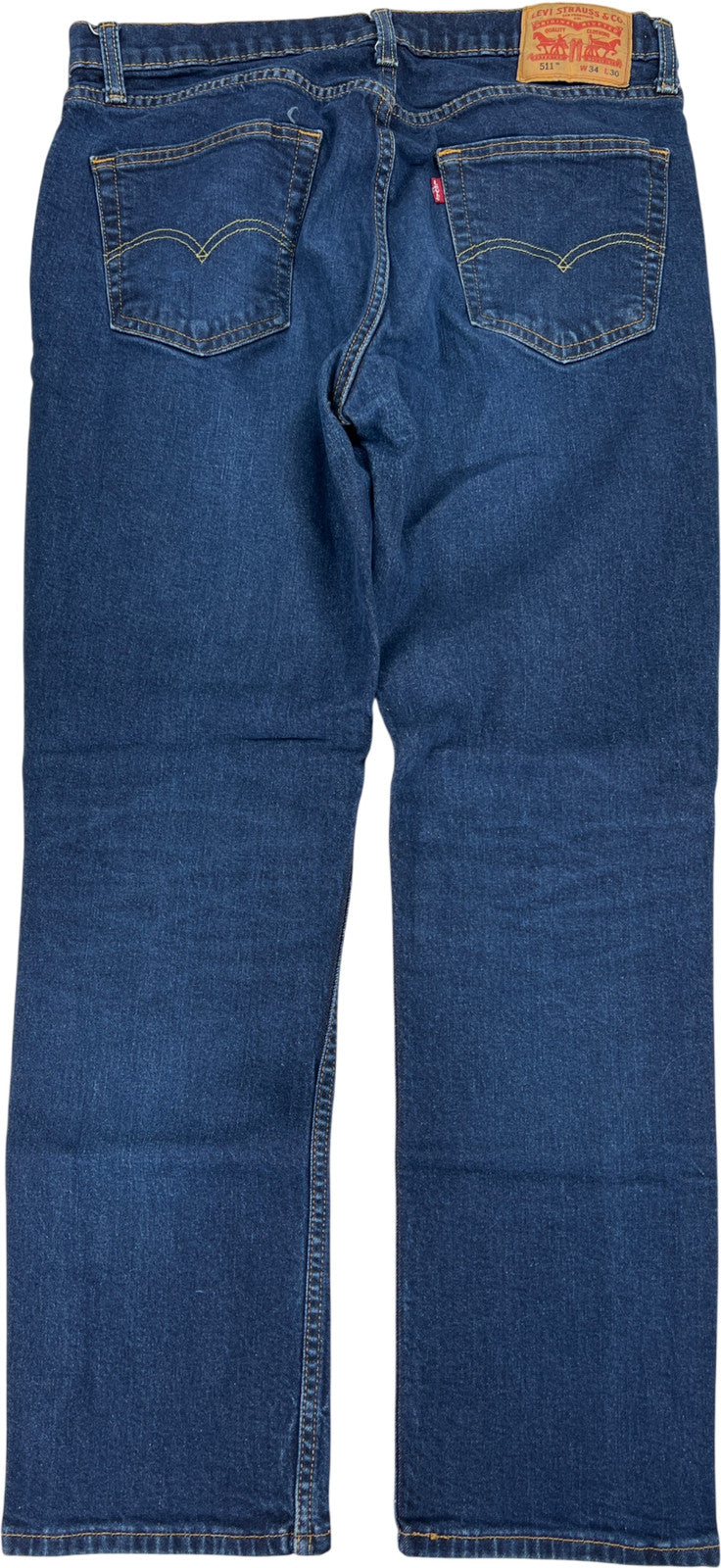 Levi’s Men’s Dark Wash 511 Slim Fit Denim Jeans - 34x30