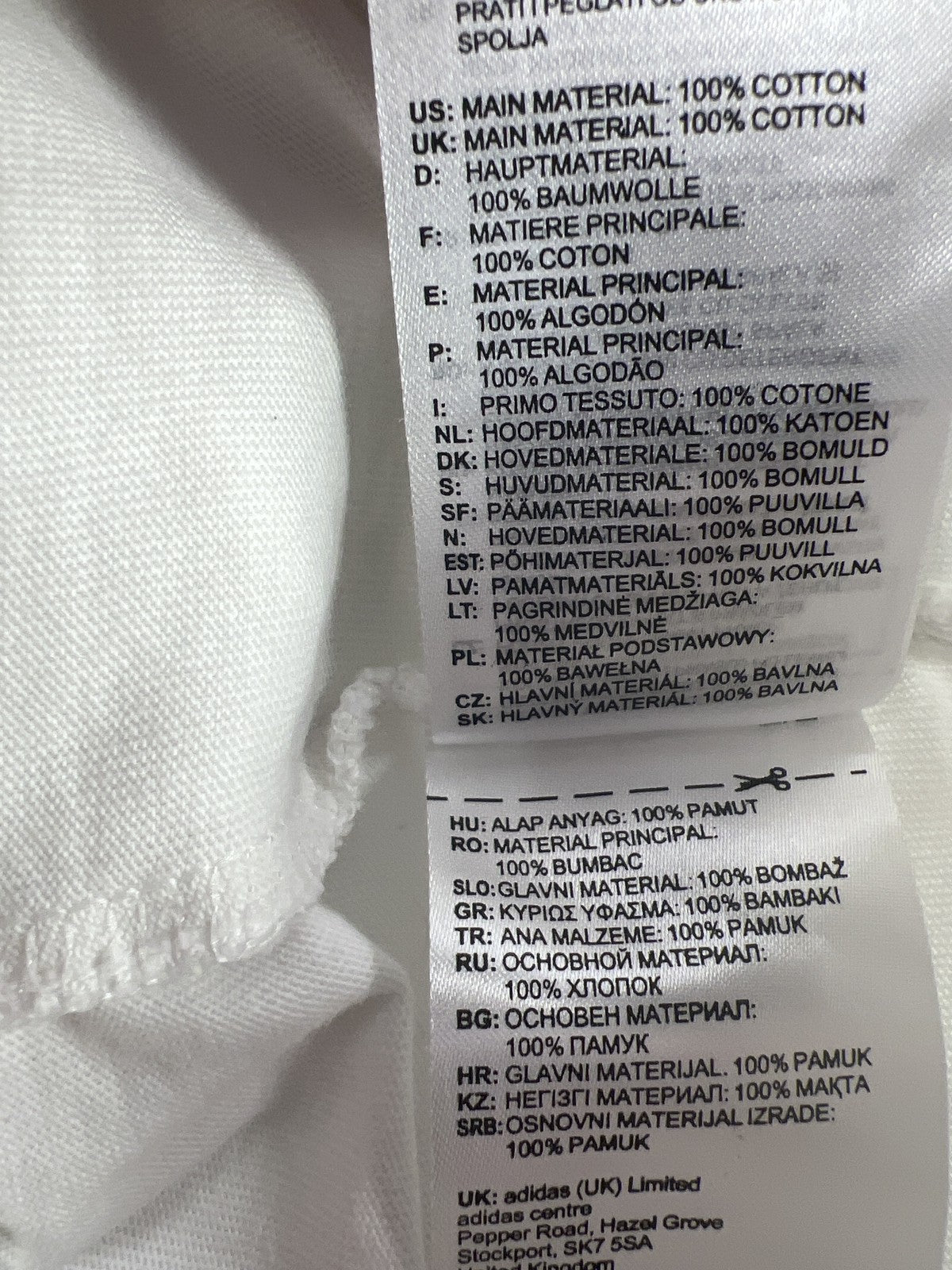 Adidas Men’s White Short Sleeve Graphic T-Shirt - L