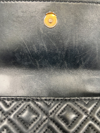 Tory Burch Women’s Black Leather Fleming Convertible Crossbody Purse