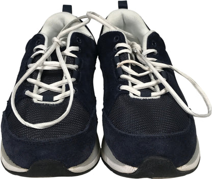 LL Bean Women’s Blue Suede Lace Up Walking Sneakers - 6.5