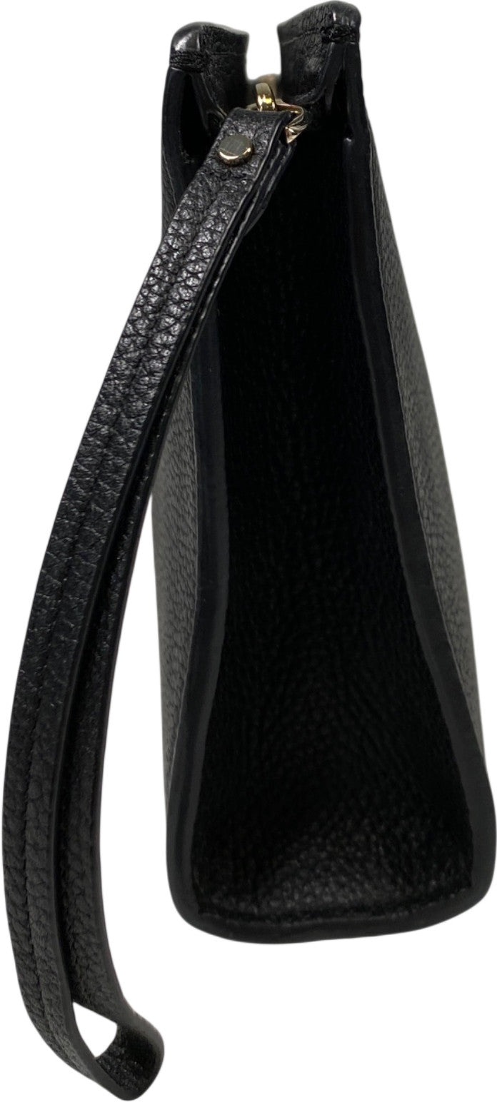 Kate Spade Women’s Black Leather Zip Close Pouch