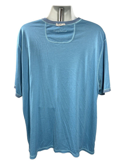 Tommy Bahama Men's Blue Island Zone Reversible Short Sleeve Shirt - 3XL
