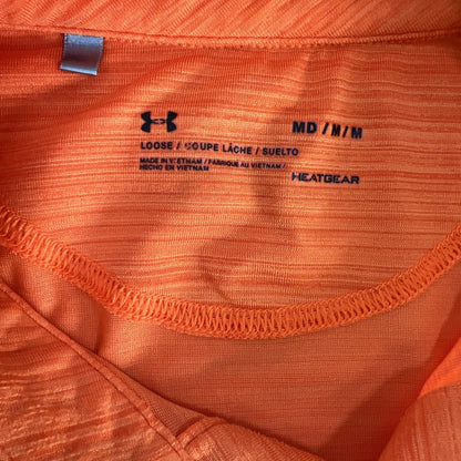 Under Armour Men's Orange Short Sleeve HeatGear Polo Shirt - M