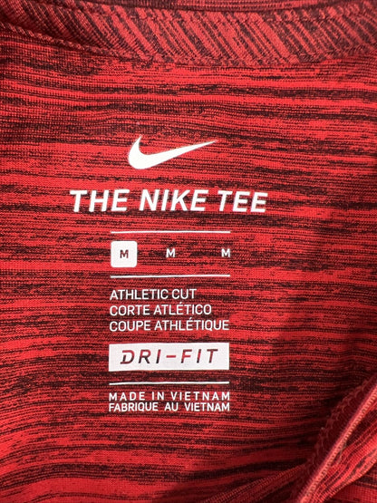 Nike Men's Red Dri-Fit MLB 3/4 Sleeve Athletic Shirt - M