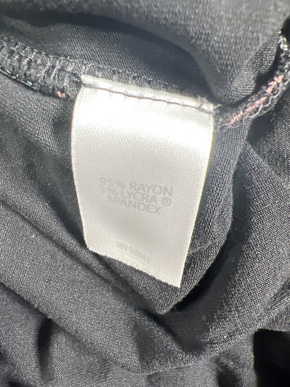 J.Jill Wearever Collection Womens Black Floral Full Leg Cropped Pull On Pants -S