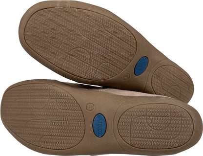 Cobbie Cuddlers Women’s Taupe/Beige Suede Zip Top Walking Shoes - 9