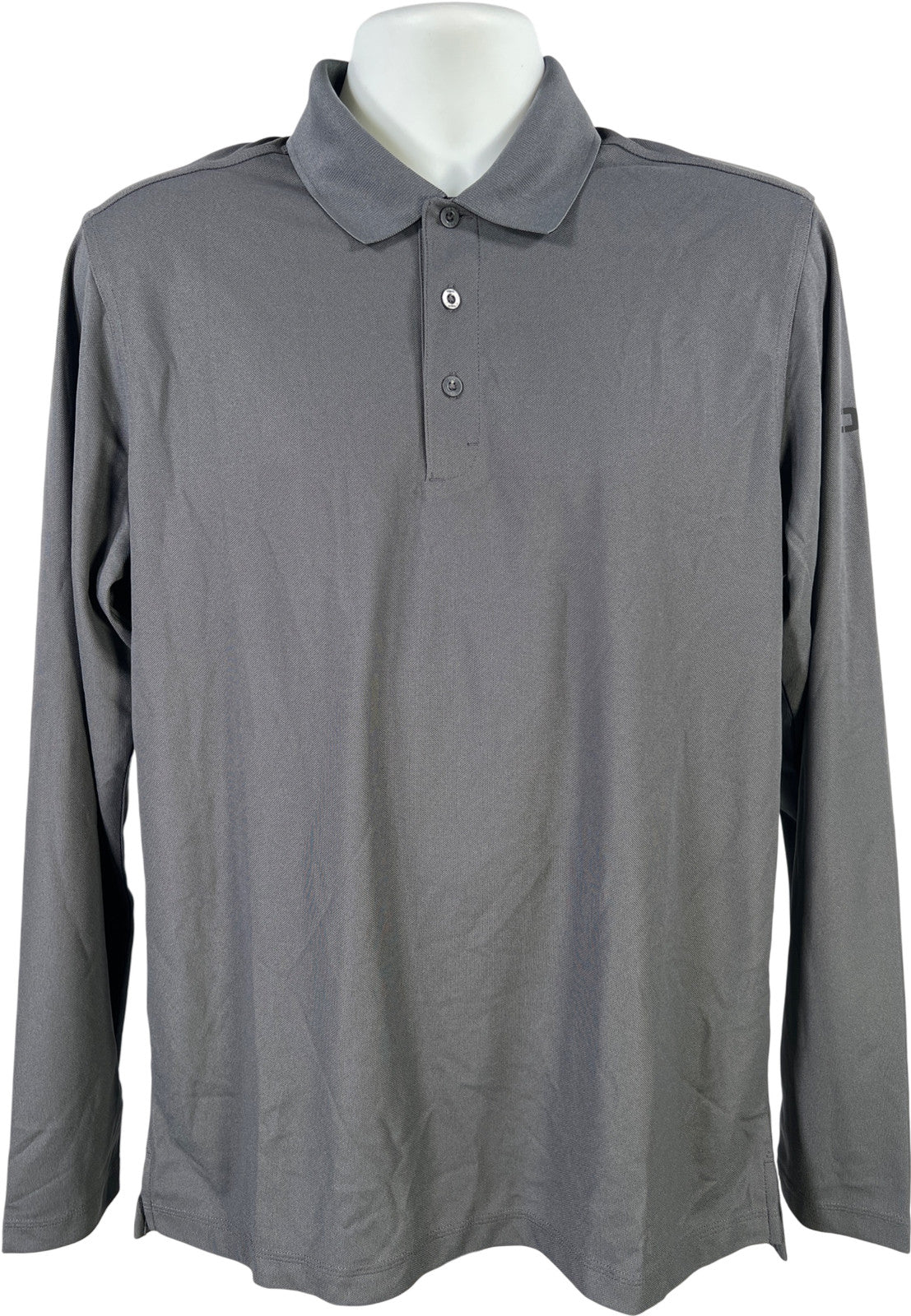 Ogio Men’s Gray Long Sleeve Athletic Polo Shirt - M