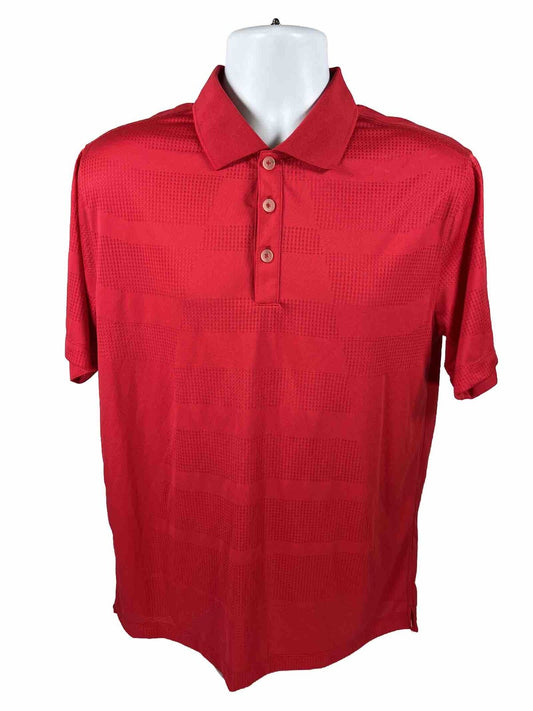 Nike Men's Red Short Sleeve Golf Polo Shirt - M