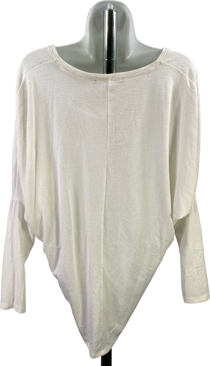 White House Black Market Women’s White Long Sleeve V-Neck Shirt - XS
