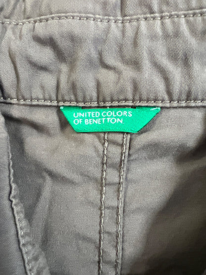 United Colors of Benetton Womens Brown Military Style Button Up Jacket -40/US 10