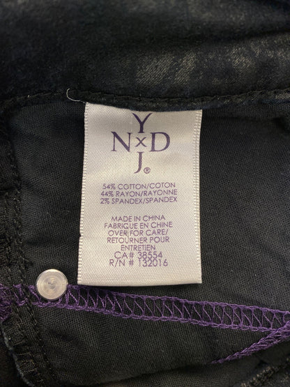 Not Your Daughters Women’s Black Metallic Graphic Skinny Denim Jeans - 2