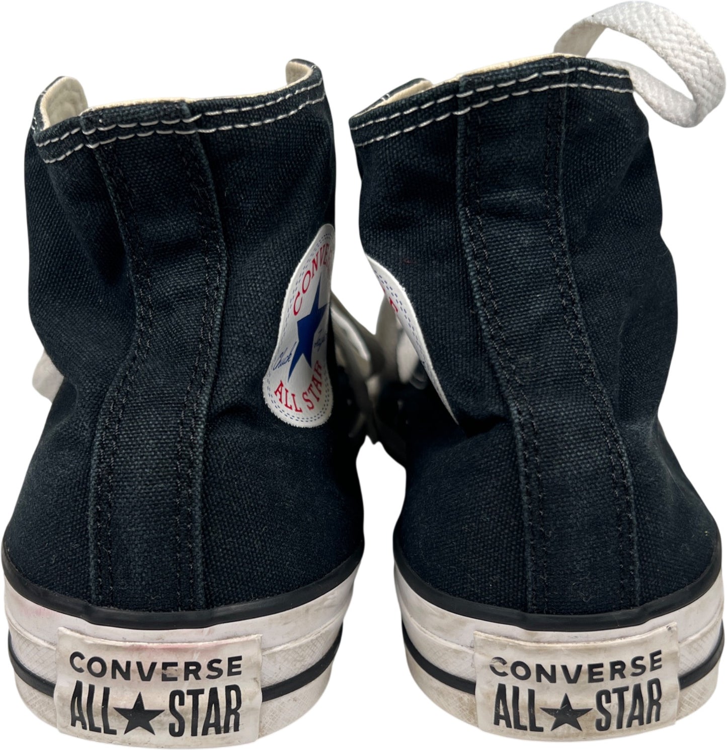 Converse Chuck Taylor Unisex Black Canvas High Top Sneakers - Women’s 8.5