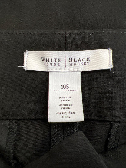 White House Black Market Women’s Black Boot Leg Dress Pants - 10 Short