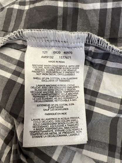 Columbia Men’s Gray Plaid Regular Fit Short Sleeve Button Up Shirt - XXL