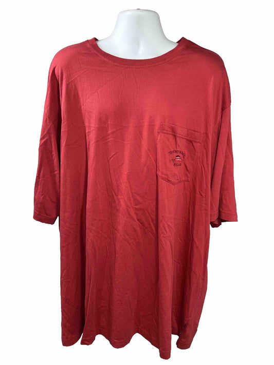 Tommy Bahama Men's Red Cotton Relax Short Sleeve T-Shirt - Tall 3XT