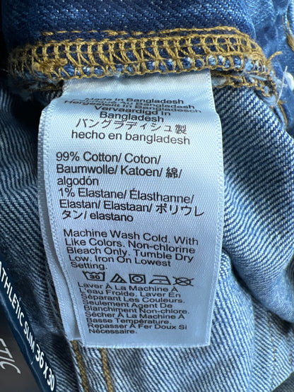 J.Crew Men’s Light Wash Vintage Flex Athletic Slim Denim Jeans - 36x30