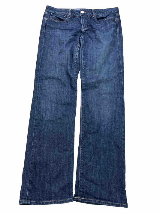 Gap 1969 Women's Dark Wash Real Straight Denim Jeans - 31/12R