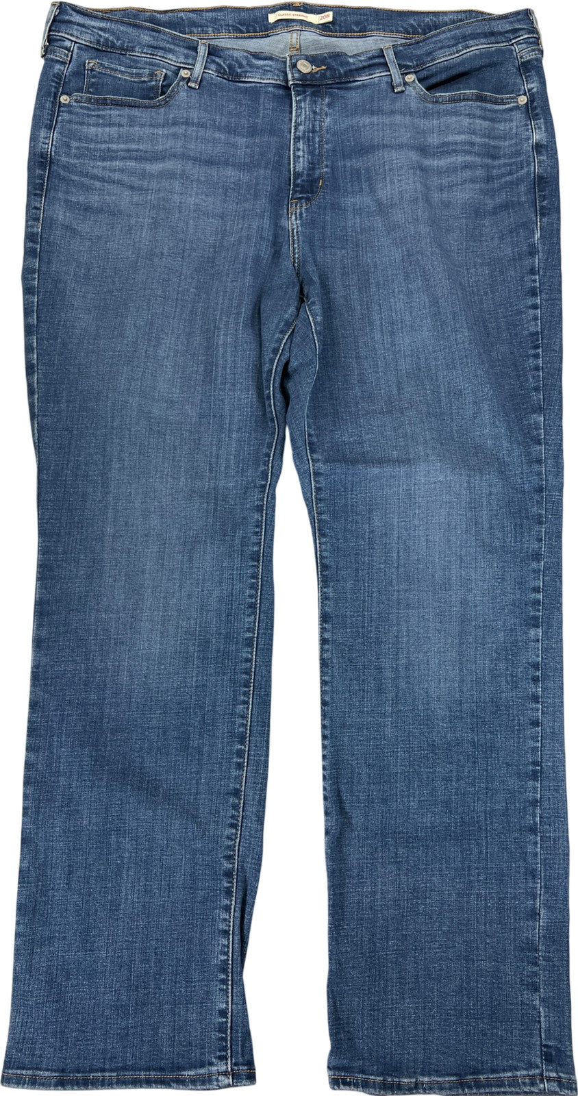 Levi’s Women’s Medium Wash Classic Straight Denim Jeans - 20W