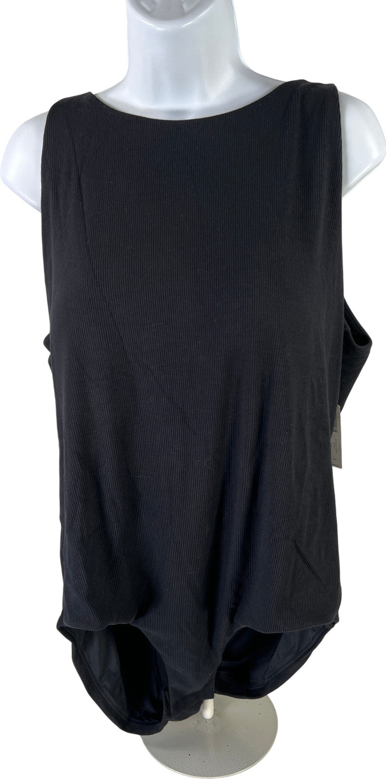 Soma Women’s Black Ribbed High Neck Sleeveless Bodysuit - XXL