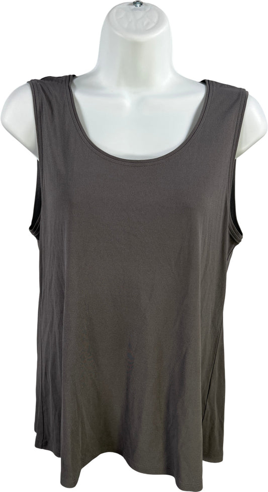 Eileen Fisher Women’s Gray Silk Sleeveless Basic Tank Top - S