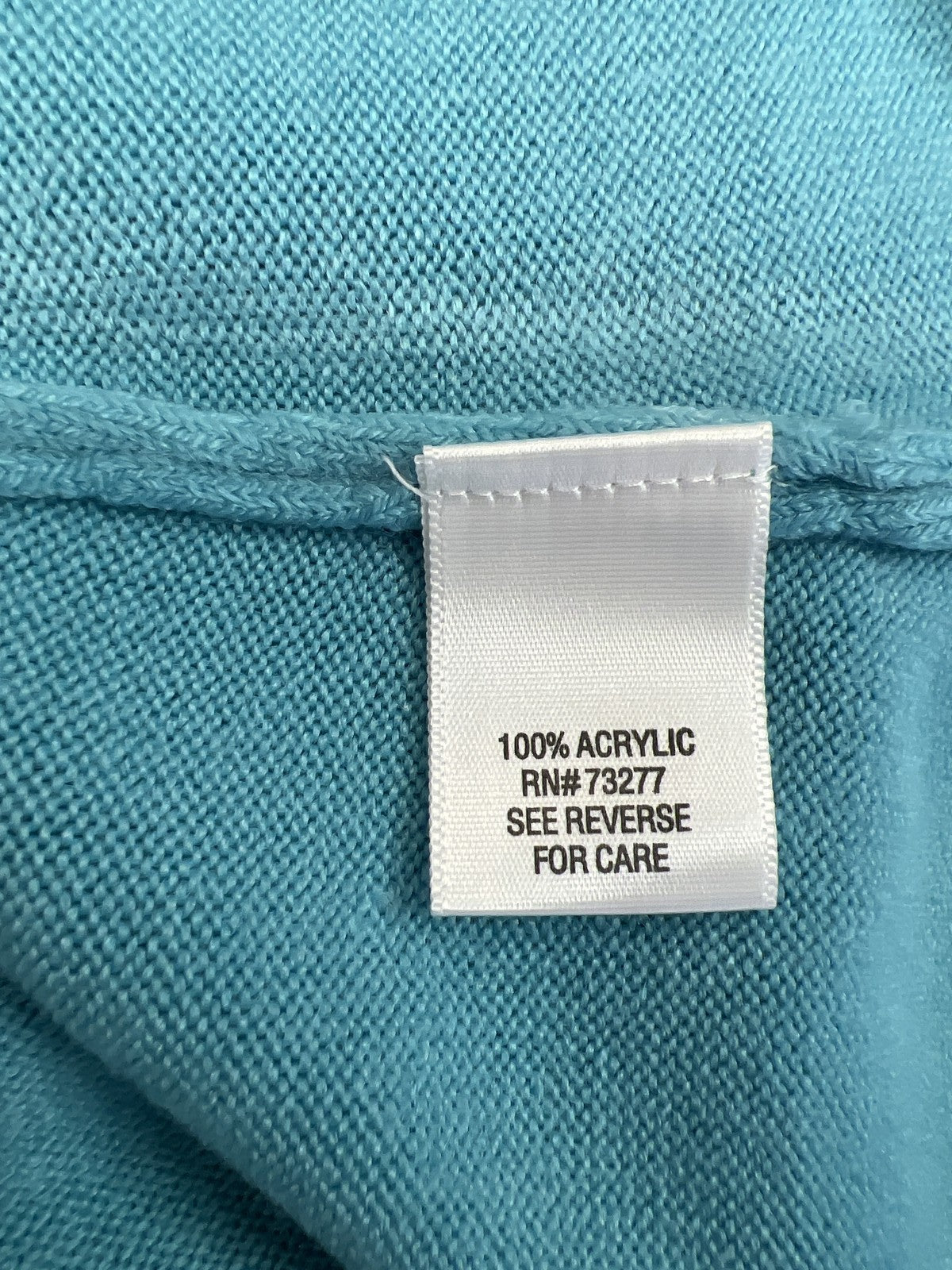 Croft and Barrow Women’s Blue Long Sleeve V-Neck Knit Sweater - XL